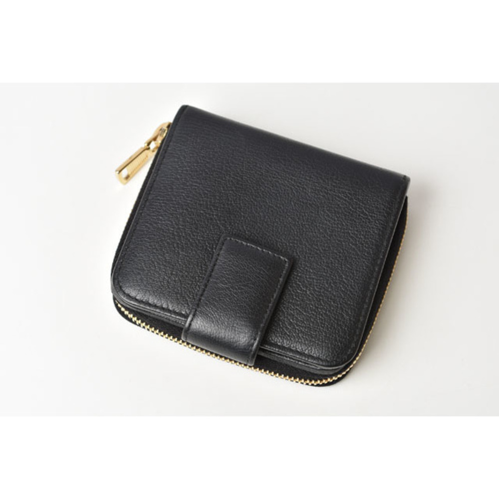 Saint Laurent Paris Wallet Folding Wallet Zipper Type Black - Picture 2 of 9